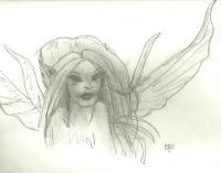 Dark Faery Princess - Pencil Drawings - By Paul Sullivan, Traditional Drawing Artist