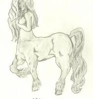 Fantasy - Female Centaur - Pencil