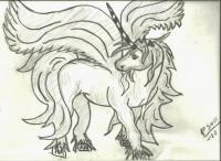 Alicorn - Pencil Drawings - By Paul Sullivan, Traditional Drawing Artist