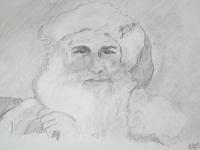 Santa Claus - Pencil Drawings - By Paul Sullivan, Traditional Drawing Artist