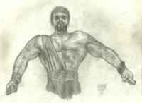 Hercules Unchained - Pencil Drawings - By Paul Sullivan, Traditional Drawing Artist