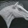 Steed - Cement  Aluminum Mixed Media - By William Ross, Realistic Mixed Media Artist
