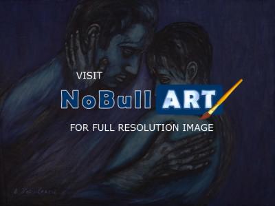 Petculescu Gallery - Love Night - Oil On Hard Papar