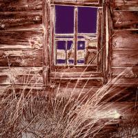 Guadalupe Miners Cabin - Photography Mixed Media - By Dean Uhlinger, Surrealism Mixed Media Artist