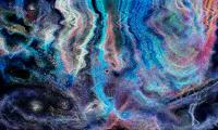 Nite Noise - Mixed Media Mixed Media - By Dean Uhlinger, Modern Abstract Mixed Media Artist