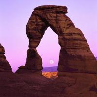 Santa Fe Style - Delicate Moon Rise - Photography