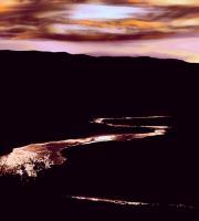 Gila River Sunrise - Photography Mixed Media - By Dean Uhlinger, Surrealism Mixed Media Artist