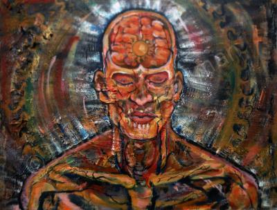 2015 - Calm- After Prayer By Alex Grey - Mixed Media