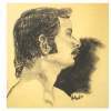 Model Head - Charcoal Drawings - By Kevin Nodland, Realism Drawing Artist