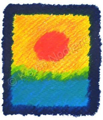 Paintings - Sun - Colored Chalk