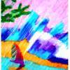 Surf - Colored Chalk Paintings - By Kevin Nodland, Expressionism Painting Artist