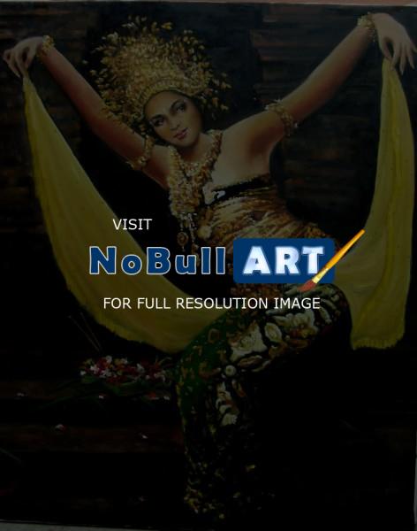 Bali - Balinese Dancer - Oil On Canvas