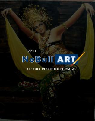 Bali - Balinese Dancer - Oil On Canvas