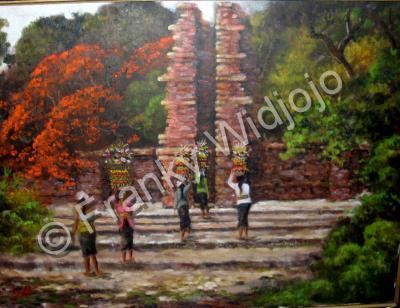 Bali - Bali Pura - Oil On Canvas