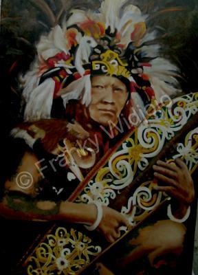 Dayak - Dayak Chef - Oil On Canvas