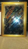 Glass Art - Oil Andacrylics Glasswork - By Jeff Green, Galaxy Glasswork Artist