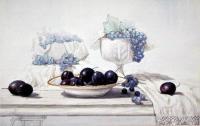 Still Lifes - Plump Sugar Plums - Watercolor