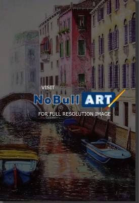 Venice In Oils - Double Bridge - Oil On Canvas