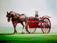 Equine - Going O The Dressage - Watercolor