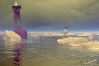 The Seas 2 Dead Sea - Bryce Software Digital - By John Tonkin, Fantasy Digital Artist