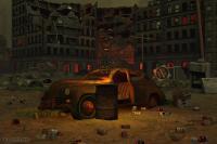Dystopia - Bryce Software Digital - By John Tonkin, Cityscape Digital Artist