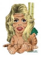 Brigitte Bardot - Digital Drawings - By Oscar Garriga, Comic Drawing Artist