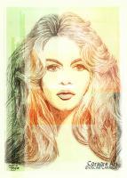 Brigitte Bardot - Digital Drawings - By Oscar Garriga, Pop Art Drawing Artist