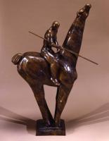 Kaplan Horse - Bronze Sculptures - By Arthur Norby, Abstract Sculpture Artist