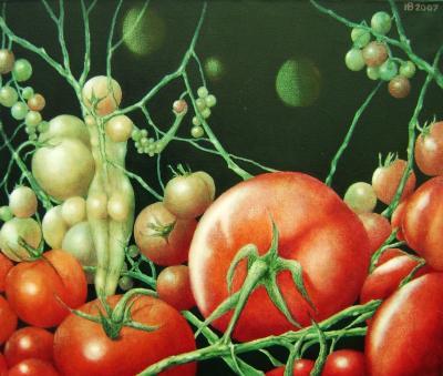 Phantasms - Delicious Tomato - Oil On Canvas