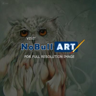 Animals - Sensual Little Owl - Oil On Canvas