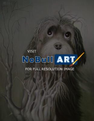 Animals - Harmless Dog - Oil On Canvas