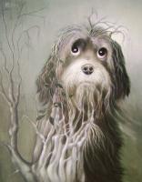 Animals - Harmless Dog - Oil On Canvas