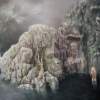 The Bather - Oil On Canvas Paintings - By Henk Bloemhof, Surrealism Painting Artist