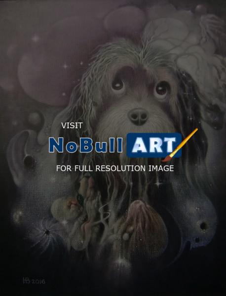 Phantasms - Dog Head Nebula - Oil On Canvas
