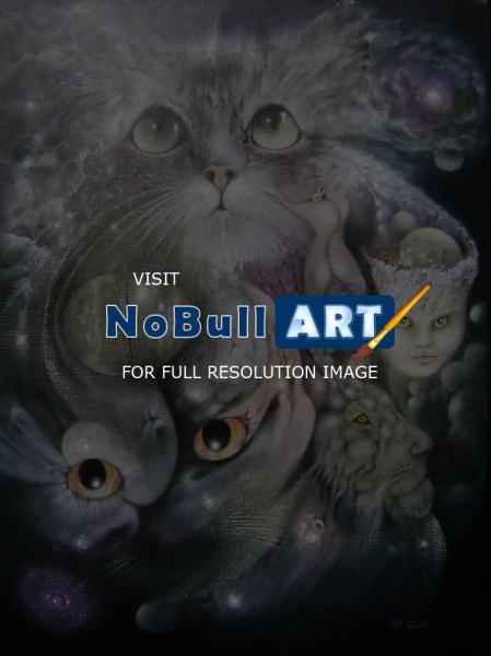 Phantasms - Cats Eye Nebula - Oil On Canvas
