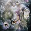 Cats Eye Nebula - Oil On Canvas Paintings - By Henk Bloemhof, Surrealism Painting Artist