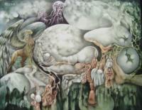 Mythology - The Hour Of The Gryphon - Oil On Canvas