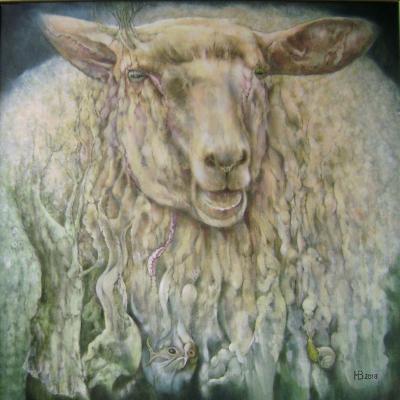 Animals - Ovis Clovis - Oil On Canvas