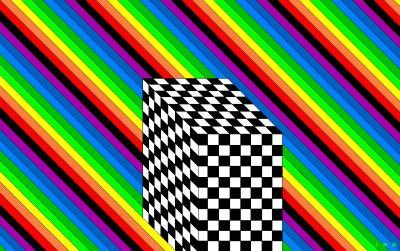 Optical Delusions - Chess Table - Digital