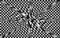 Chessboard Asterisk - Digital Digital - By J Michael Hedgpeth, Abstract Digital Artist
