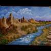 On The Pecos - Oil Paintings - By Judith B Adams, Realism Painting Artist