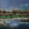 Autumn Evening - Crayon Paper Drawings - By Tadeusz IwaÅ„Czuk, Realism Expressive Drawing Artist