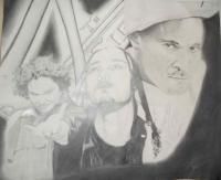 Bizzy Bone From Bone Thugs-N-Harmony - Prncil  Paper Drawings - By Deshawn Bryant, Black  White Drawing Artist