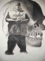 Me - Prncil  Paper Drawings - By Deshawn Bryant, Black  White Drawing Artist