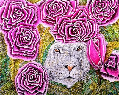 21St Century Art - I Aint Lion - Airbrush Color Pencil  Pen