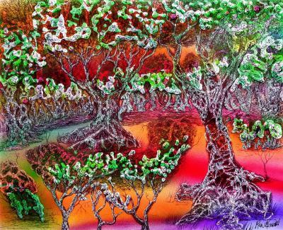 21St Century Art - Vida - Acrylic Colored Pen  Airbrush