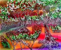Vida - Acrylic Colored Pen  Airbrush Paintings - By Ron Kendall, Figurative Painting Artist