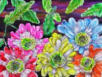 Finger Pen - Acrylic Colored Pen  Airbrush Paintings - By Ron Kendall, Figurative Painting Artist