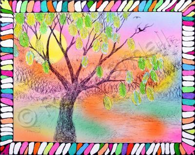 21St Century Art - Dreamn - Acrylic Colored Pen  Airbrush
