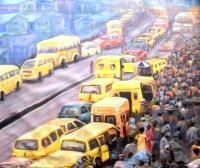 City Scape - Busy As Ever - Oil On Canvas